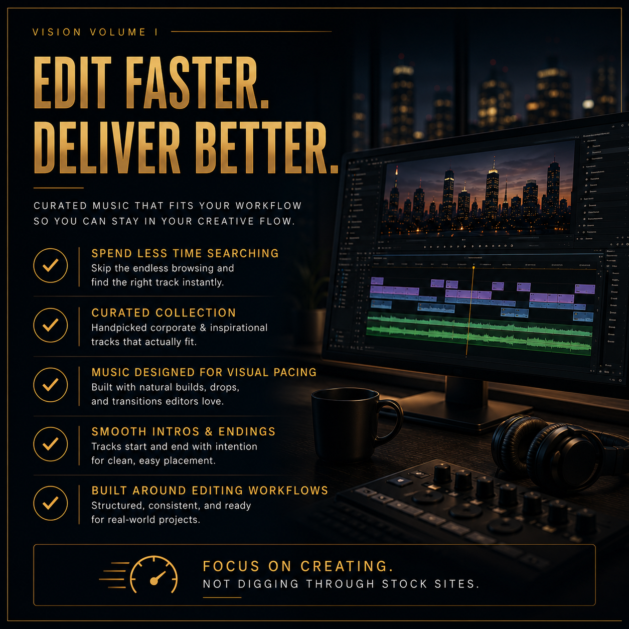 Vision Volume I, 20 Corporate & Inspirational Music Tracks for Filmmakers, Brands & Content Creators