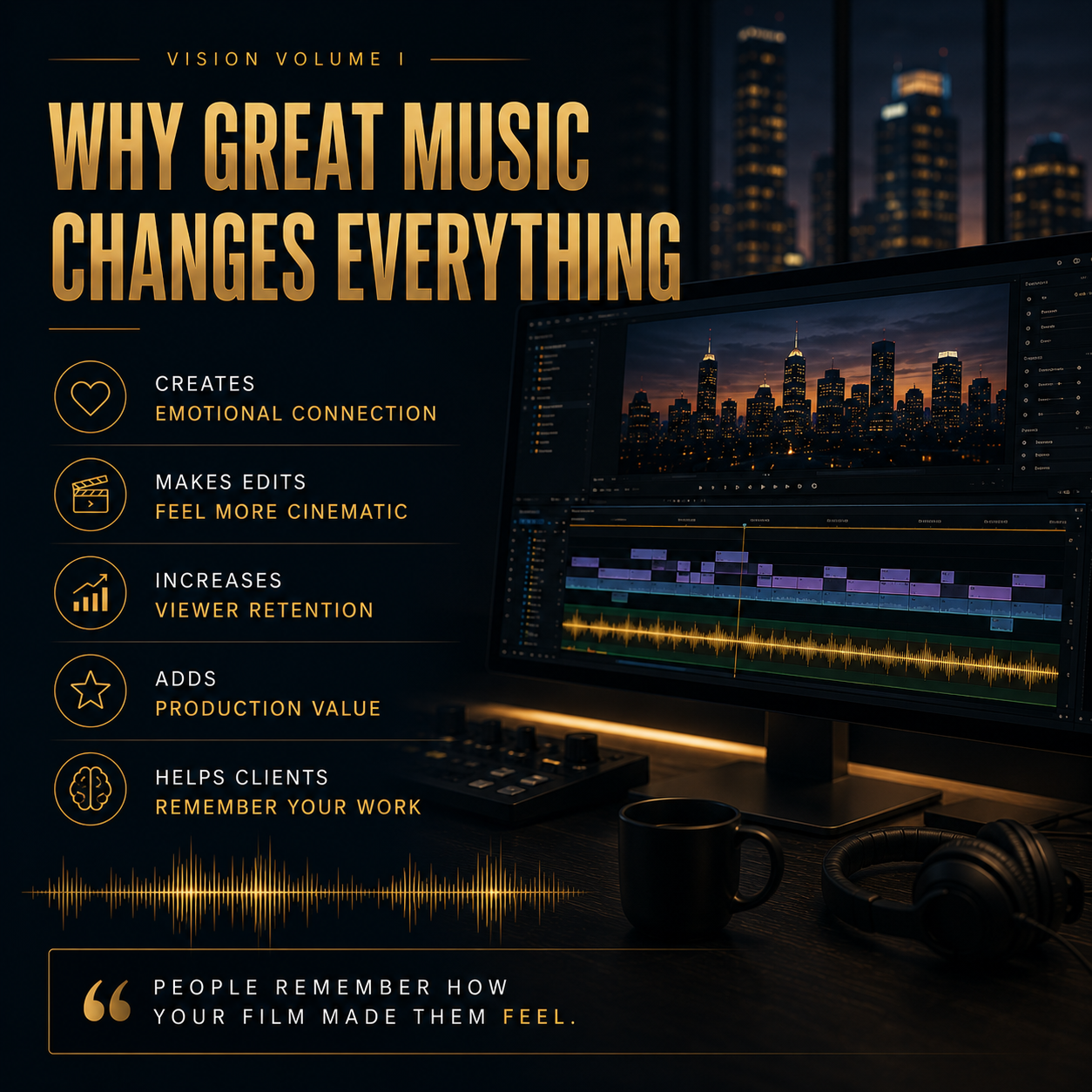 Vision Volume I, 20 Corporate & Inspirational Music Tracks for Filmmakers, Brands & Content Creators
